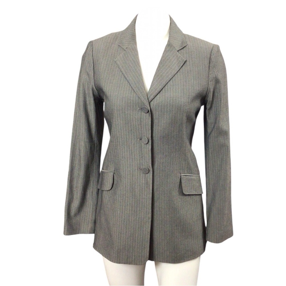Joseph Gray Wool Blazer Classic Tailored‎ Fit made in France EUC size Medium